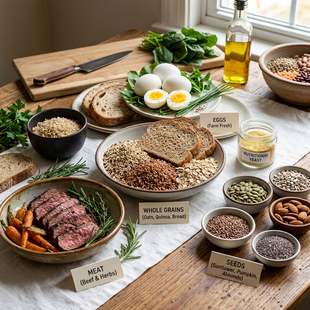 aliments riche en Vit B et autres vit